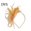 Leggera Fascia per Capelli con Piume Donna Fascia Floreale Retrò Rete con Piume Fascintor per Tea Party Accessorio Capelli per Feste Cocktail Comoda