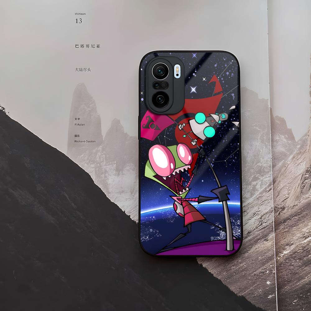 Invader Zim Phone Case Tempered Glass For Xiaomi 15 14 12 Lite Pro 13 11t Lite POCO M6 M5 X6 X5 X3 F5 F6 Pro Cover