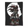 Shadows The Hed Gehog Print Blanket For Men Women Ultra Soft Throw S-Sonics Blankets for Sofa Multiple Sizes