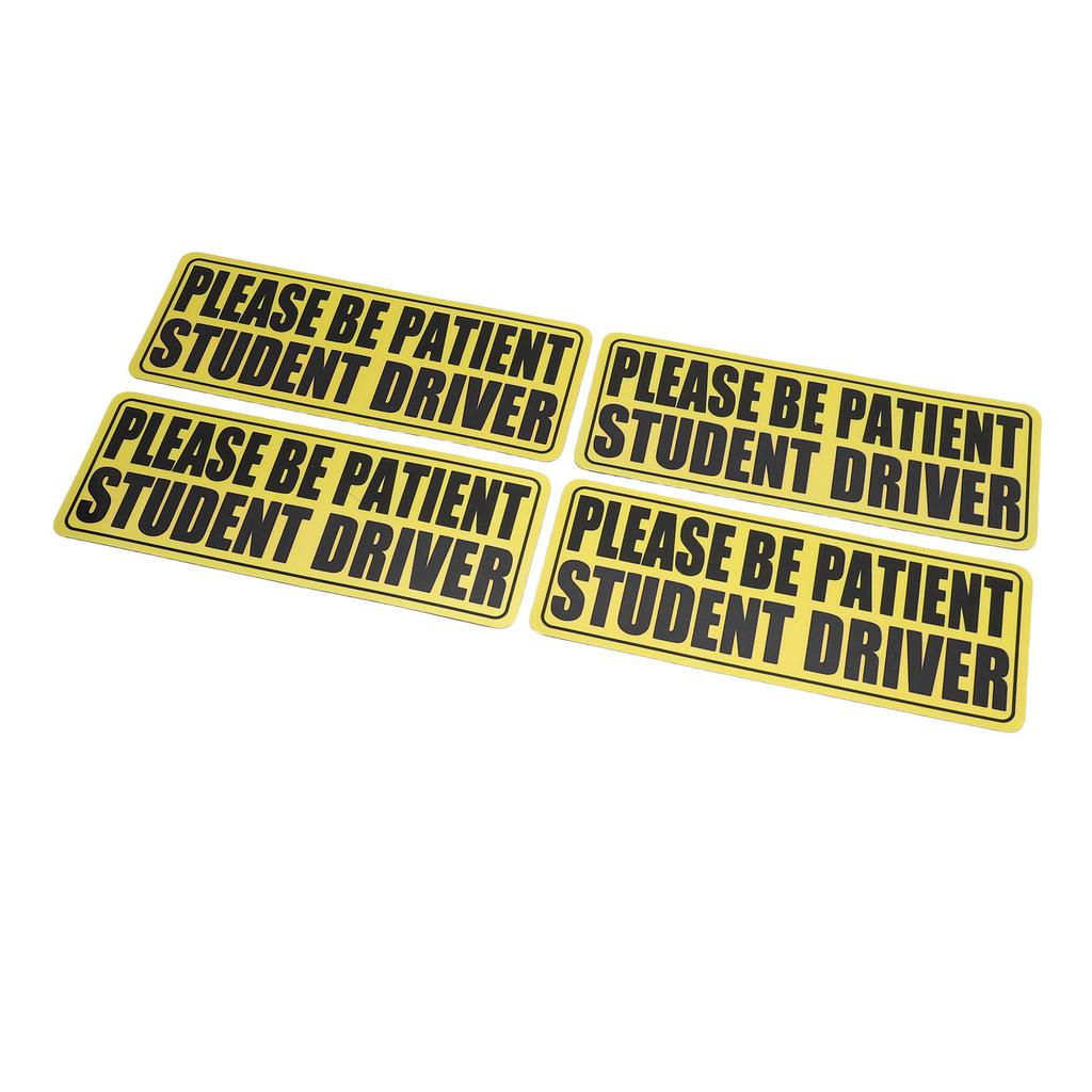 4KS Nová samolepka pro řidiče Bezpečnostní varování Magnetická značka Student řidič Reflexní nálepka pro začínajícího řidiče Univerzální pro