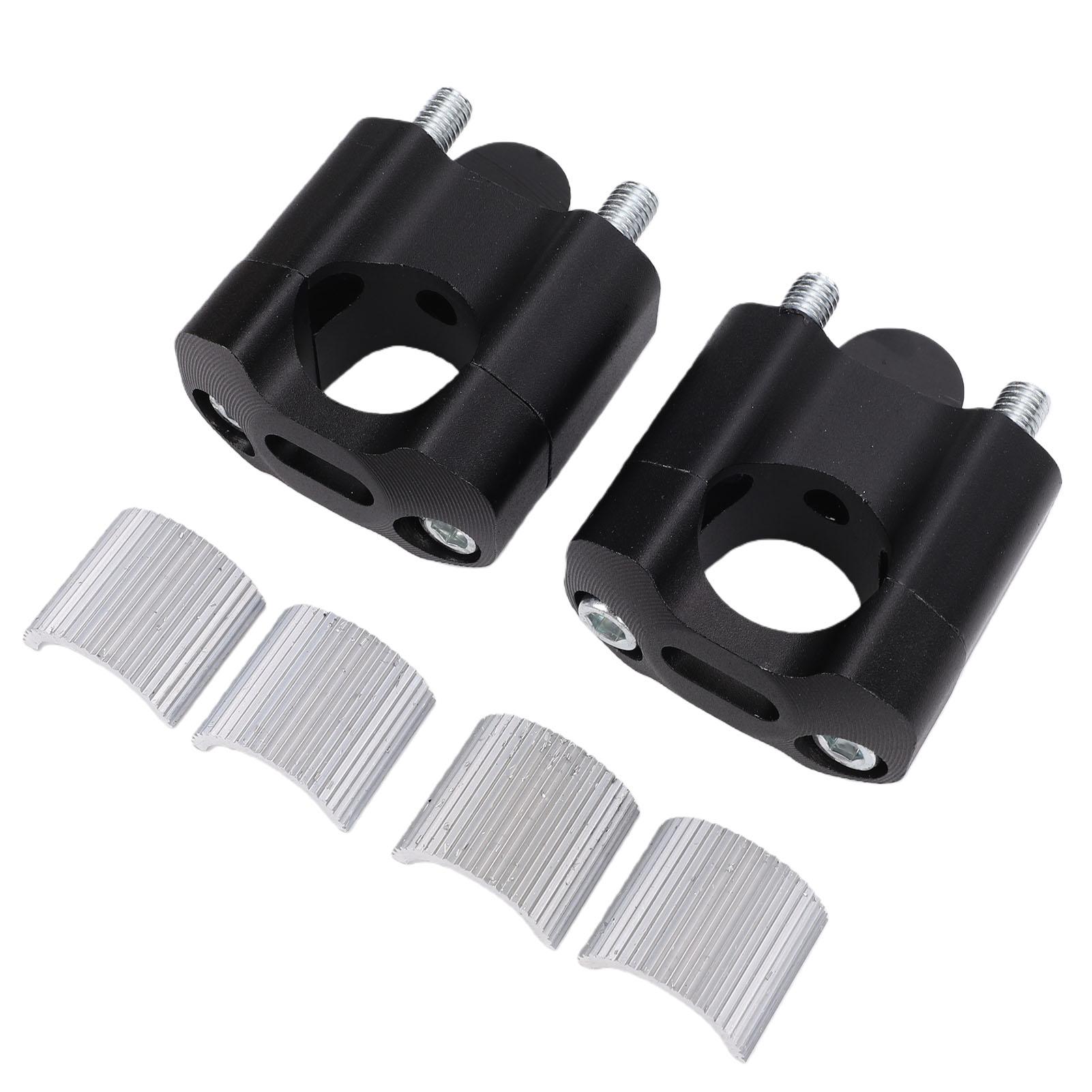 Motorcycle Handlebar Riser Black Color CNC Aluminum Alloy 28mm 22mm Universal Motorcycle Handlebar Riser