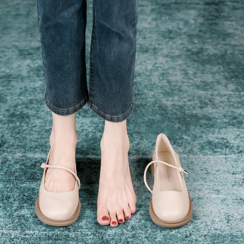 

Однословные женские осенние туфли на мягкой подошве, туфли Мэри Джейн на платформе 40