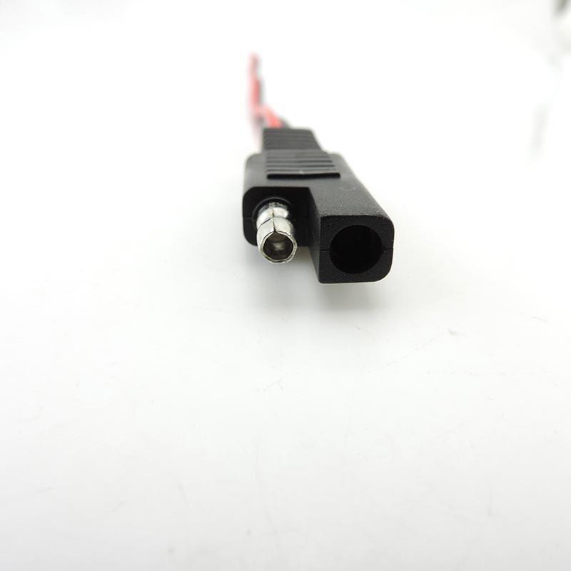 2 pin 30CM 10A 18AWG SAE napájecí kabel konektoru Automobilový prodlužovací kabel SAE měděný kabel Rychlé odpojení Solární panel Kabel kabelu