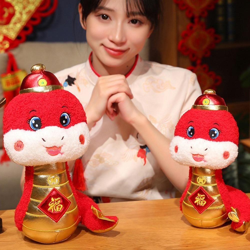 Good Luck Snake Year Plush Toy Happy New Year Lucky Snake Doll Plushies  Home Decor