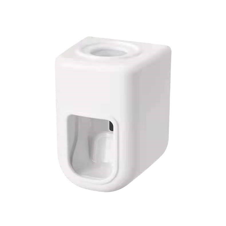 Wall-Mounted Toothpaste Squeezer & Toothbrush Holder - No Drill Needed