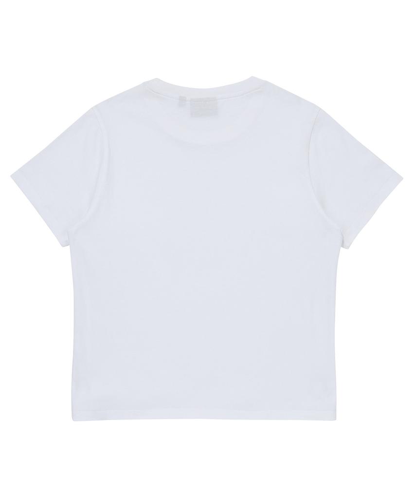 Syupeodeulai W Heart Logo T-Shirt White