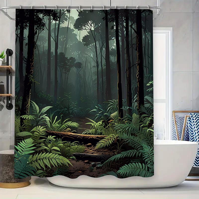 

Vibrant Road Trip Shower Curtain Set Pink Flamingos Wheelchair Print Decor For Bathroom Perfect Gift Idea 90x180cm