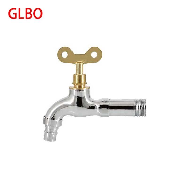 GLBO Outdoor Wall-Mounted Anti-Theft Cold Water Faucet with Key