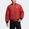 adidas Originals Clover Plaid Logo Print Reversible Zip-Up Cotton Jacket Men Jackets Black HY7276