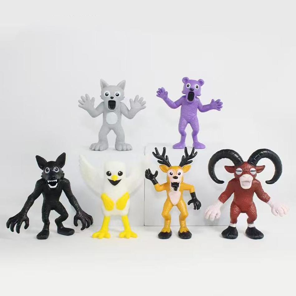 

New 99 Nights In The Forest Figures Toy Desk Decorative Ornaments Figurine Model Owl Deer Doll Plastic Figurine Toy Gifts