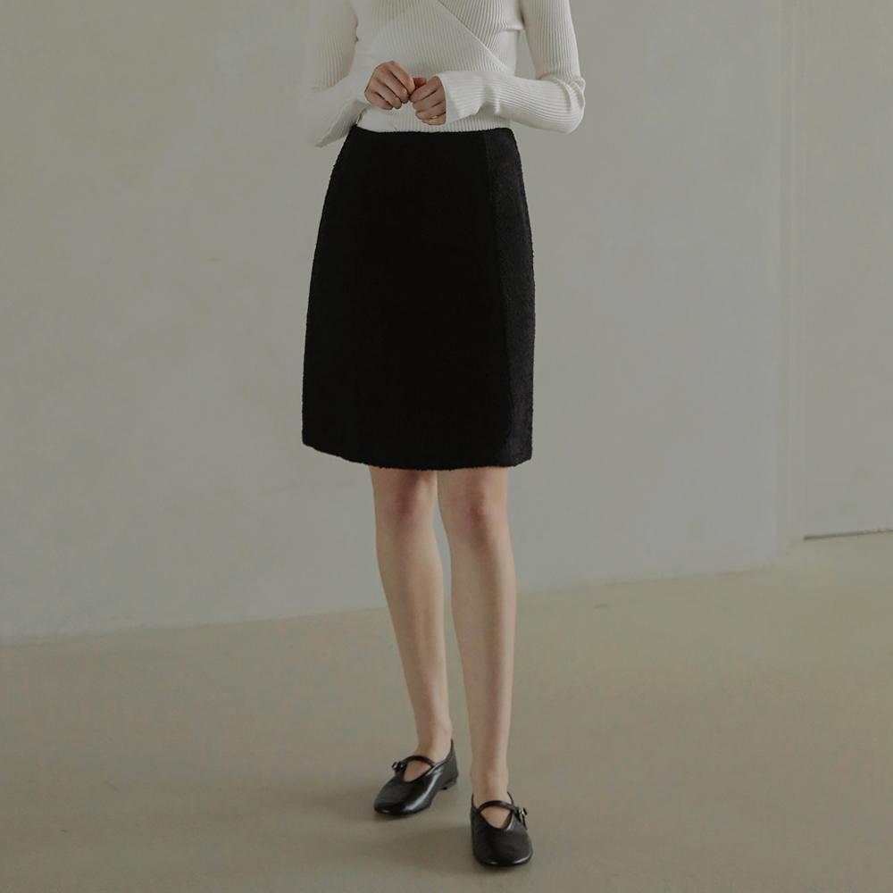 Kelly Donahue Minimal Line Tweed Skirt