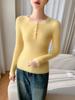 Versatile Women's Slim Fit Striped Cashmere Knit Pullover Sweater