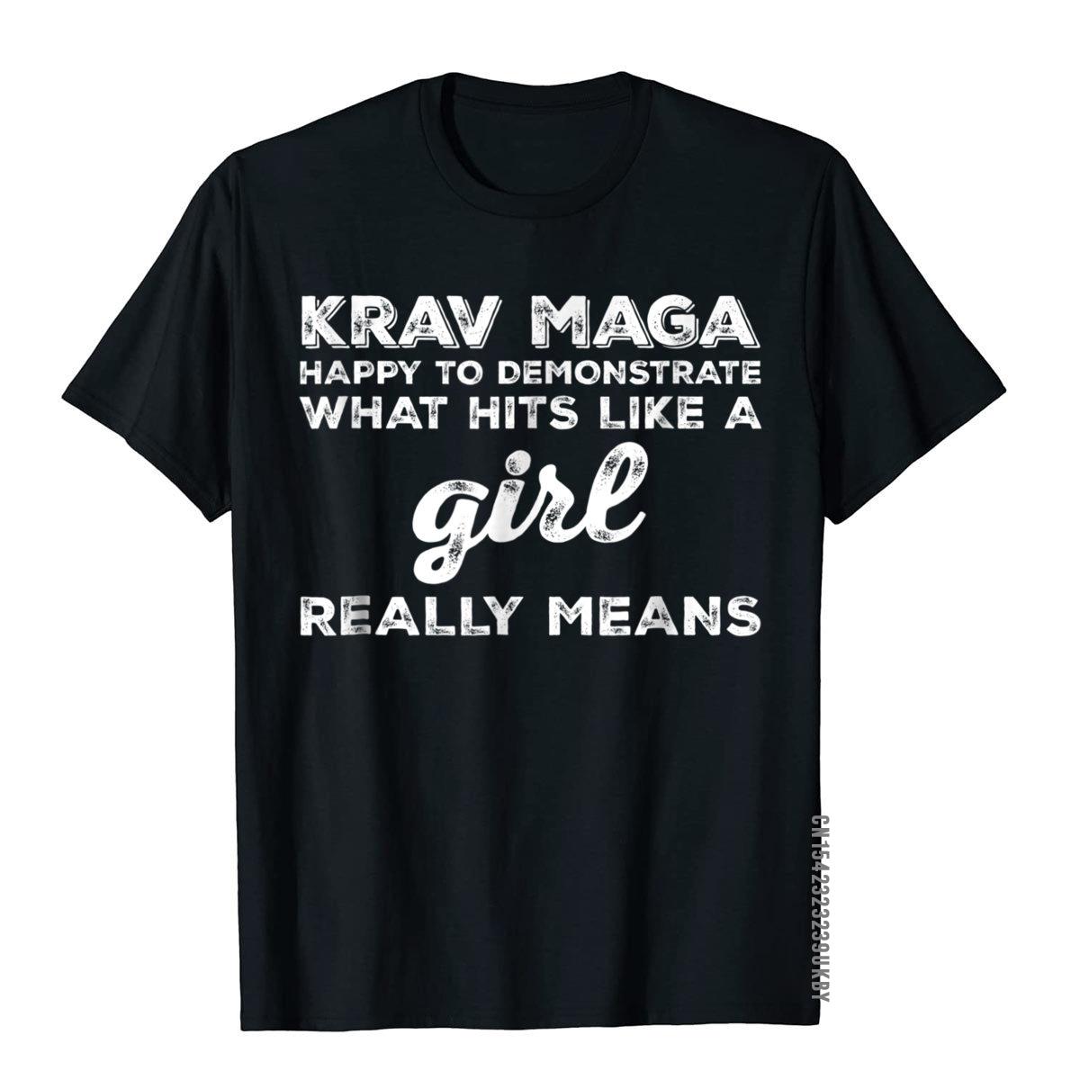 

Krav Maga Happy To Demonstrate What Hits Like A Girl Shirt Popular Man T-Shirts Cotton Tees Normal - Men s Summer Cotton Grap... S разноцветный