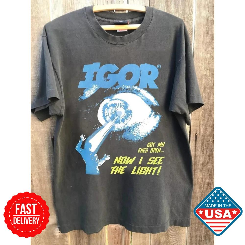 

Унисекс футболка с принтом Tyler The Creator Igor Tour, Угольно-серая унисекс футболка с графикой XXL