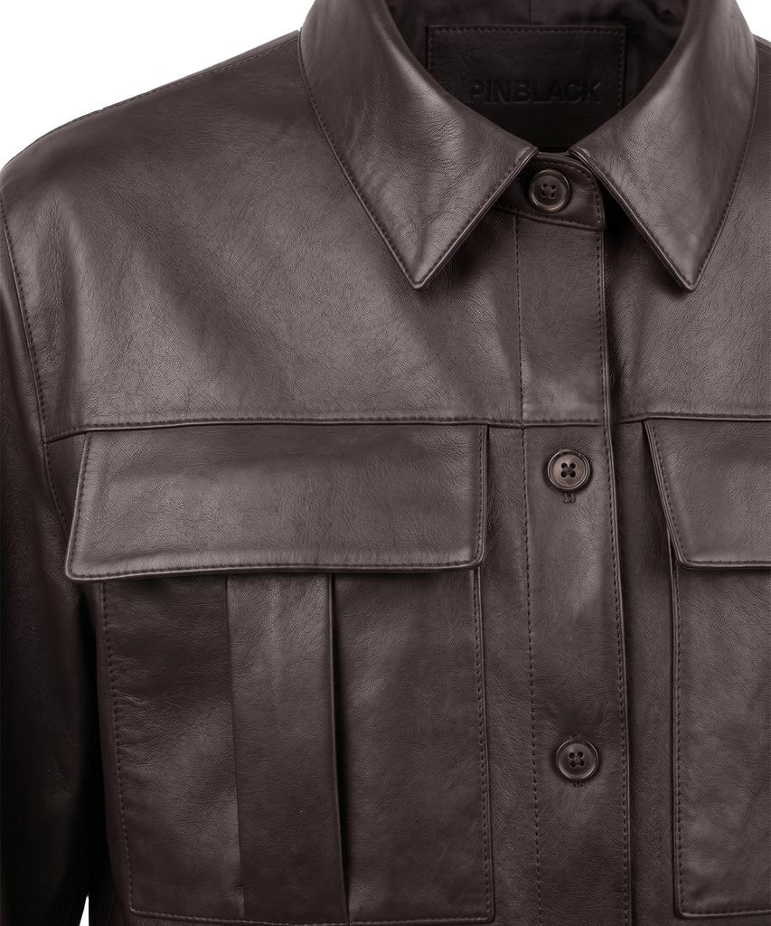 PINBLACK Out-Pocket Naked Leather Shacket