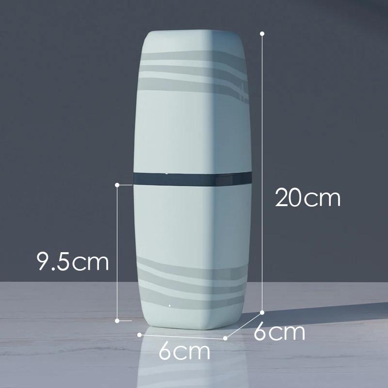 

Portable Wash Cup Toothbrush Cup Mouthwash Cup Toothbrush Household Set Tooth Cylinder Toothbrush Toothpaste Storage Box синий