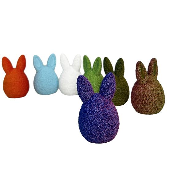 3D Printed Easter Egg Funny Easter Bunny Egg Desk Ornament Easter Basket Stuffers for Home Office Party Decor