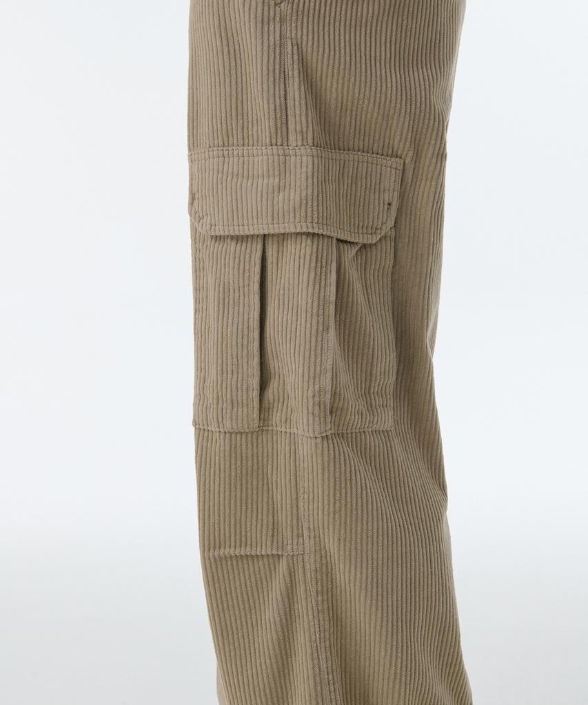 MUSINSA STANDARD WOMAN Women'S Corduroy Wide Cargo Pants [Beige]
