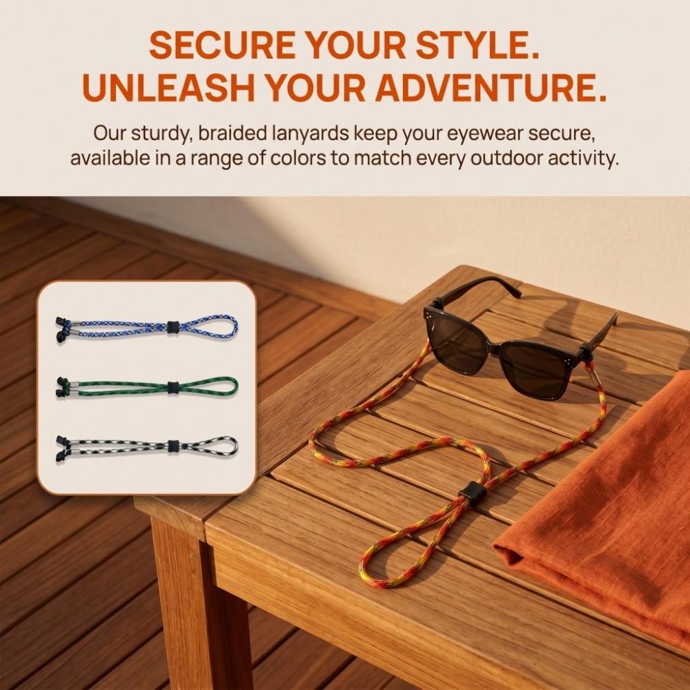 Non-Slip Neck Strap Adjustable Glasses Rope Secure Holder Eyewear Retainer  Mountaineering