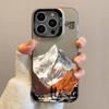 Shockproof Sunset Phone Case Iphone16pro For iPhone 16 15 Pro Max 16E 14 13 12 11 16Plus Personalized Mountain Peak Aircraft