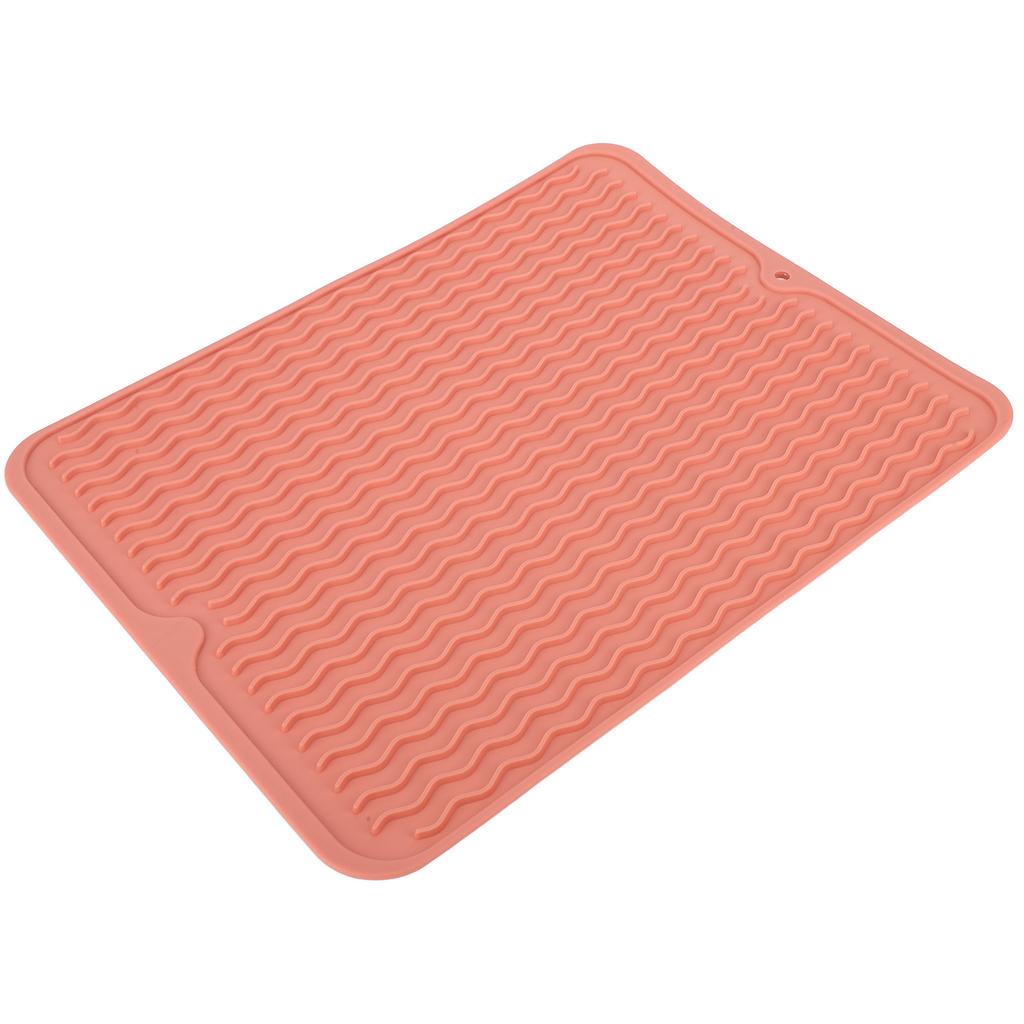 Dish Drying Mat Soft Flexible Rubber Heat Resistant Nonslip BPA Free Eco Friendly Wide Application