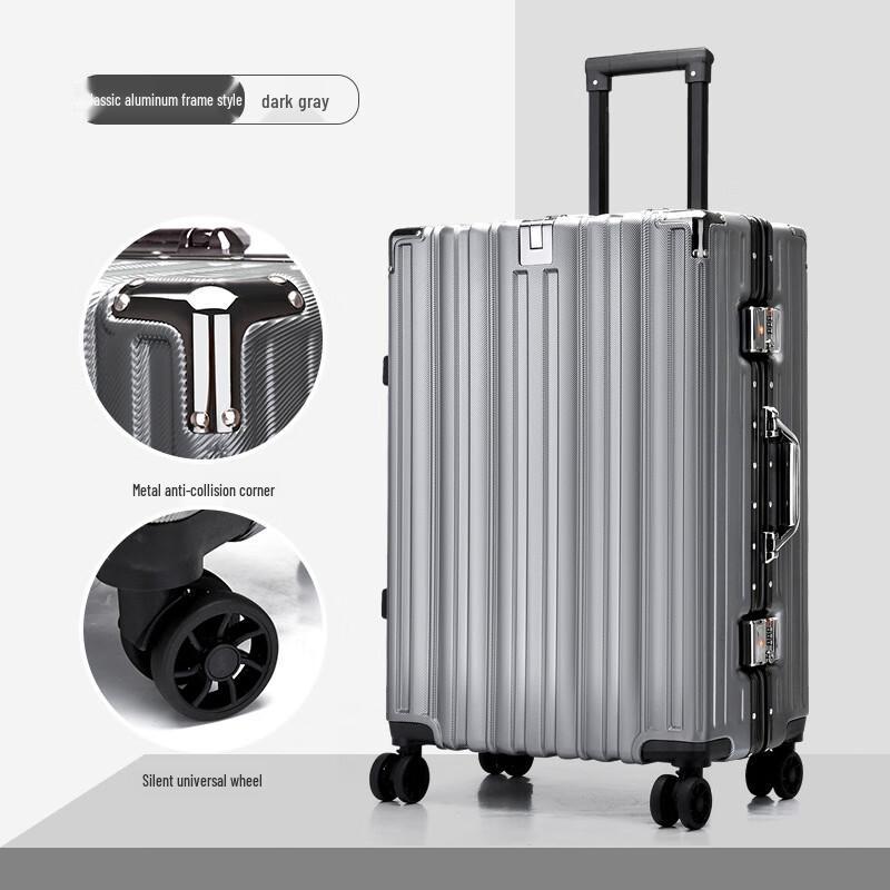 OEING Aluminum Frame Business Luggage 26-inch