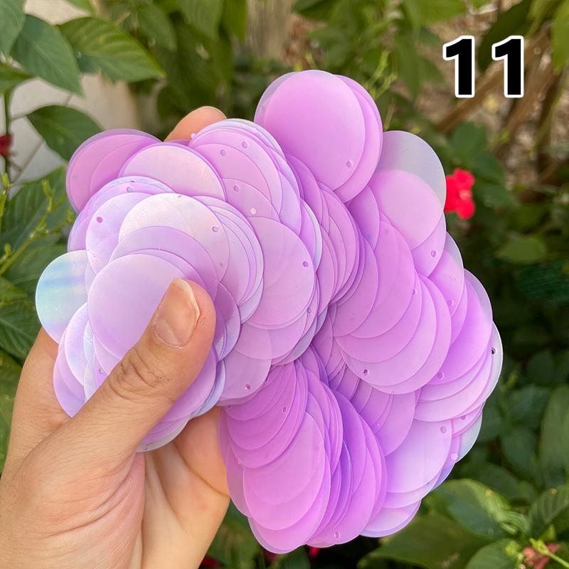 30Χιλ. Πολύχρωμα Καραμέλα Μεγάλες Πούλιες με Τρύπα Pet Στρογγυλές Πούλιες Ραφής Χειροτεχνίας Διακόσμηση Νυφικού Αξεσουάρ DIY Χαλαρές Πούλιες