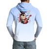Men's UPF50+ Sun Protection Cooling Shirt Long Sleeve Hooded Outdoor Sports Fishing Stretch Lightweight Breathable Top