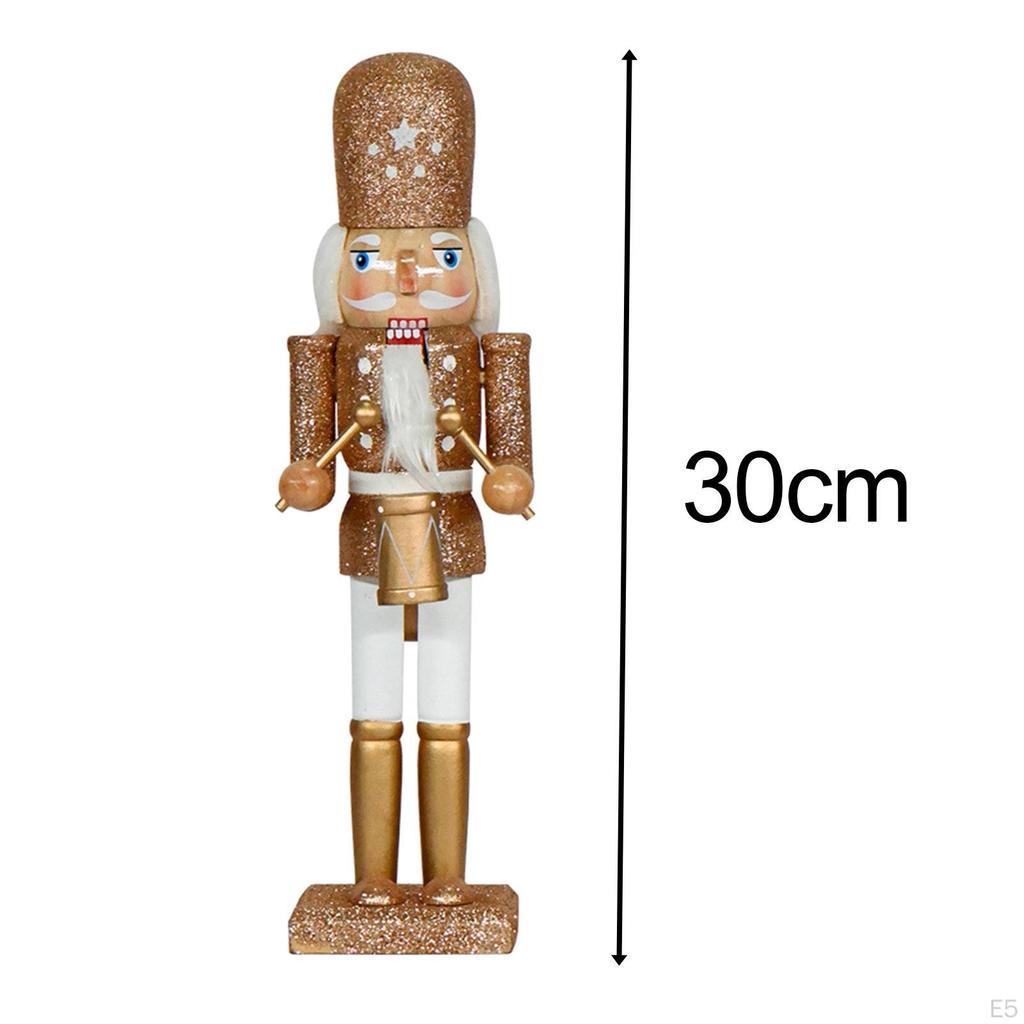 Figurine, King Craft Theme, Christmas Wooden Collectible Decor for Tree
