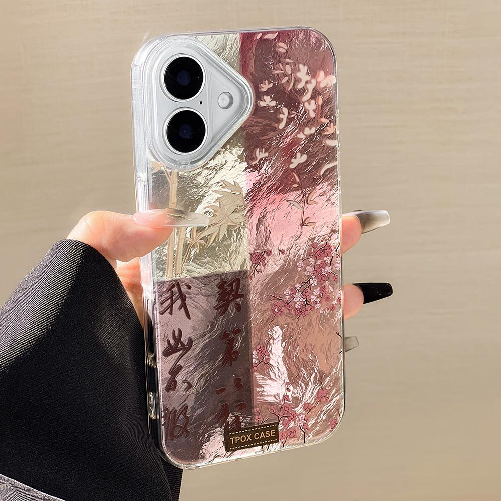 Handyhülle für iPhone 11 13 16 Pro Max iPhone 14 15 Pro Max 12 13 Pro Max 16 Plus 13 Pro 14 Pro Gletschermuster Hochwertige Farbe