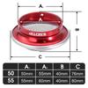 ZSDTRP 50/55mm For PWK 21-34mm Carburetor Modified Motorcycle Air Filter Cup with Stainless Steel Net Wind Cup
