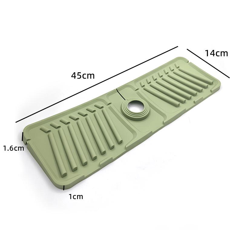 "Non-Slip Drain Pad Faucet Sink Splash Pool Soap Holder"