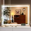 Hasipu Vanity Mirror with Light LED Makeup Mirror with Dimming Function 3 Levels of Dimming Touch Screen Operation Vanity Mirror White X 50 Cm (70 -