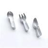 Cute Knife Fork Spoon Shaped Cookie Cutters Tableware Biscuits Moulds Stamps Stainless Steel Fondant Embossing Baking Tools