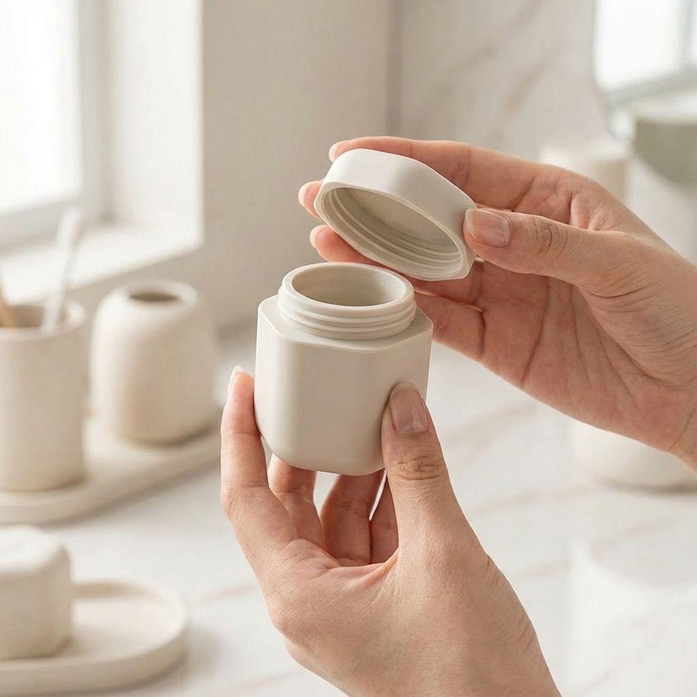 3PCS Leak-Proof Magnetic Absorption Container Hexagonal Stacking Dispenser  Skincare Storage