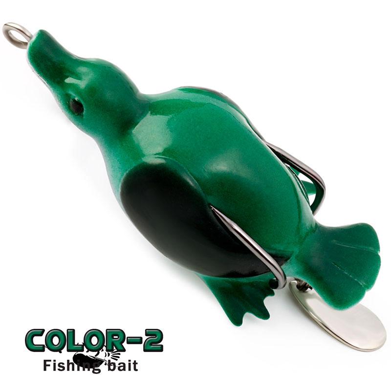 Fiskedrag Mjukt bete Simulering Fågel Swimbait Artificiellt silikonbete med krokar