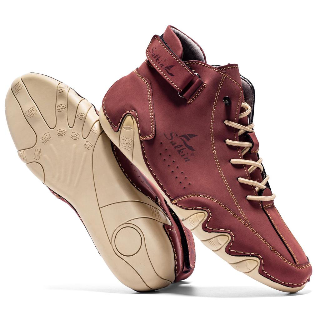 Men's High-Top Octopus Martin Boots: Warm Casual Fall/Winter Shoes