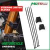 2PCS Universal Rubber Motorcycle Steering Limiter Blocks Protection Drop Accessories Prevents Frame Broken