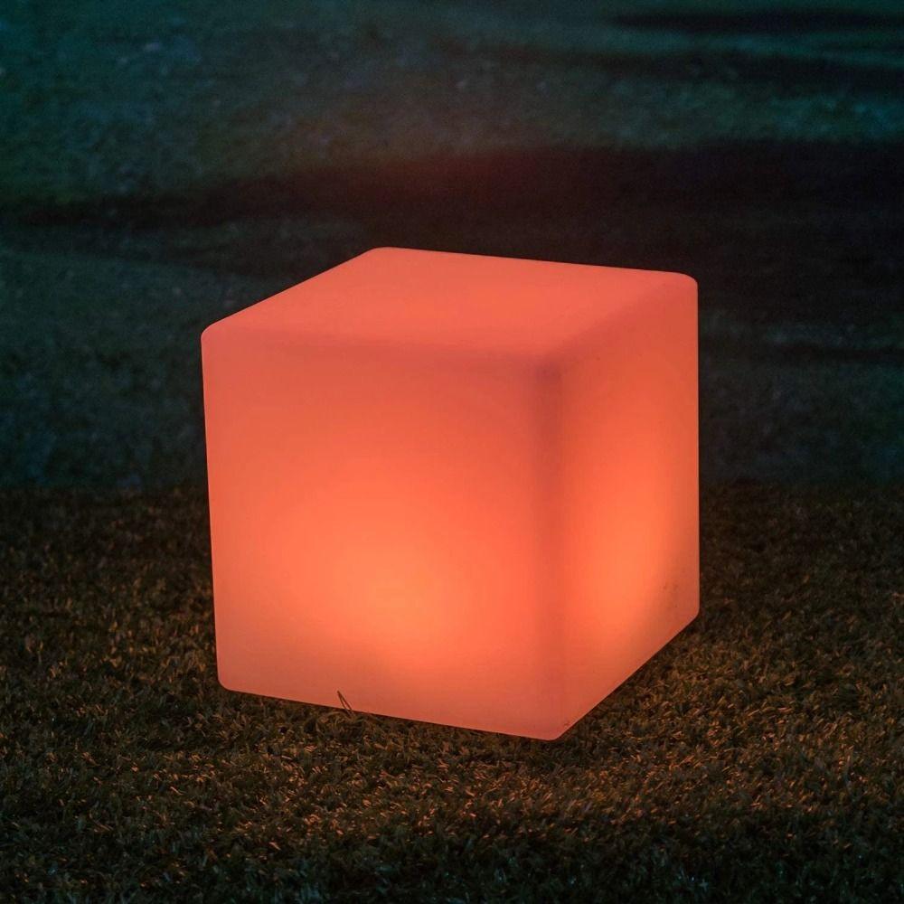 Mini Led Cube Light Colorful Atmosphere Light Desk Decorative Square Night Light  Garden Hotel