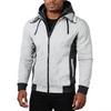 Men's  Leisure  Double Pull  Cardigan  Hooded Hood  Coat