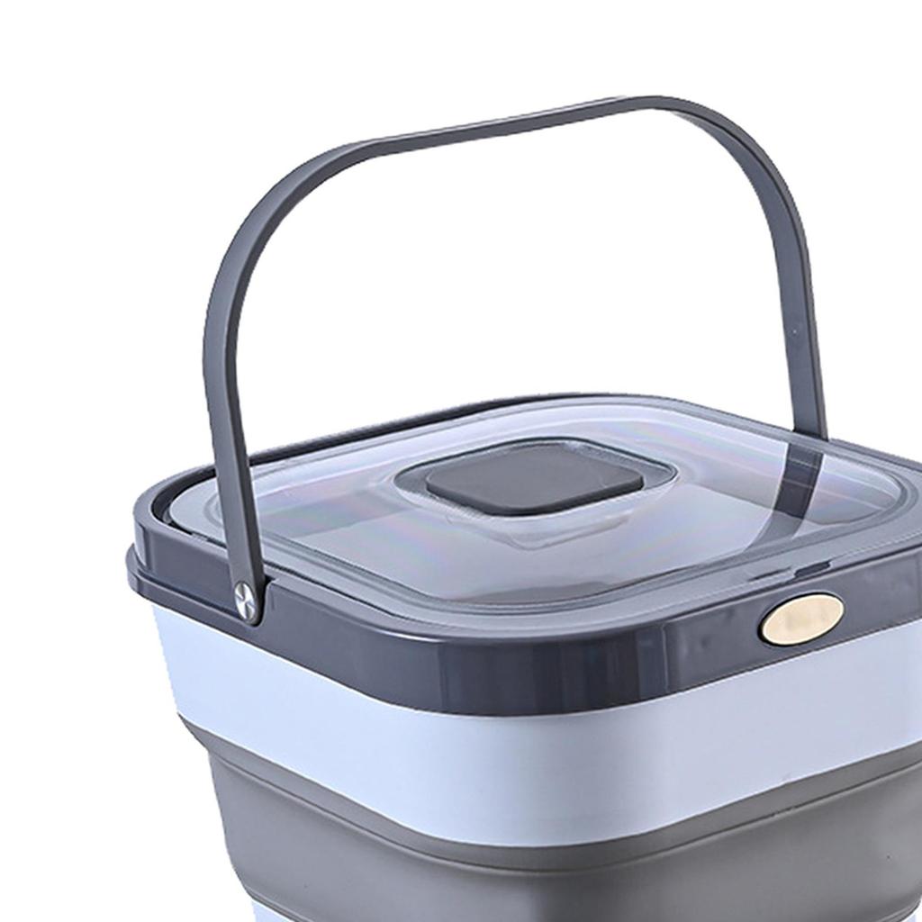 1Pc Storage Container Bin Sealed Cans 10kg - Gray