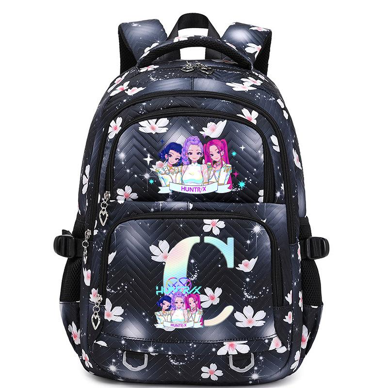 Witch Hunters Kpopdemonhunters Letter Printed Backpack Lightweight Elementary And Secondary School Bag no specifications