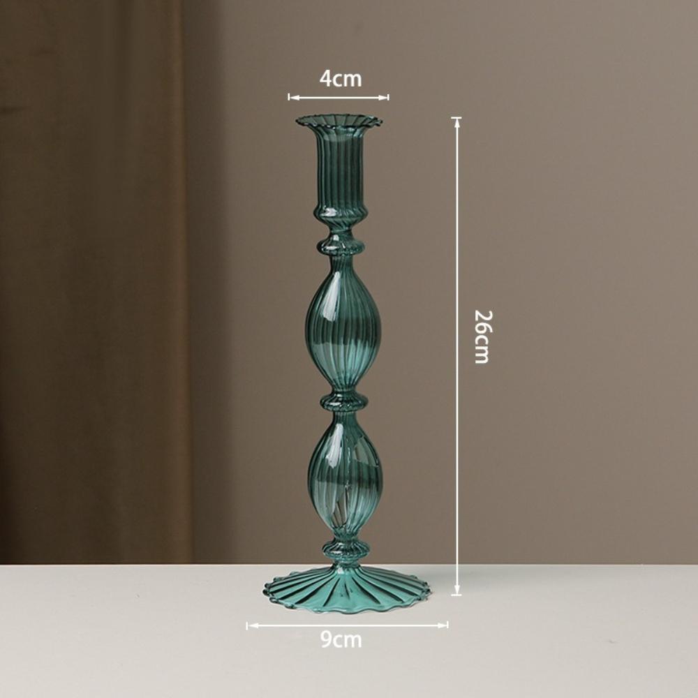 Modern Glass Candle Holder Nordic Home Decor Romantic Candlelight Dinner Candlestick Dining Table Decoration Wedding Party Decor