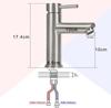 Robinet de salle de bain - NETTLIFE - Robinet lavabo inox brossé - Mitigeur monocommande - 2 trous - Hauteur 100 mm