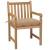 Maison Exclusive - Chaises de jardin lot de 8 avec coussins beige Bois teck solide