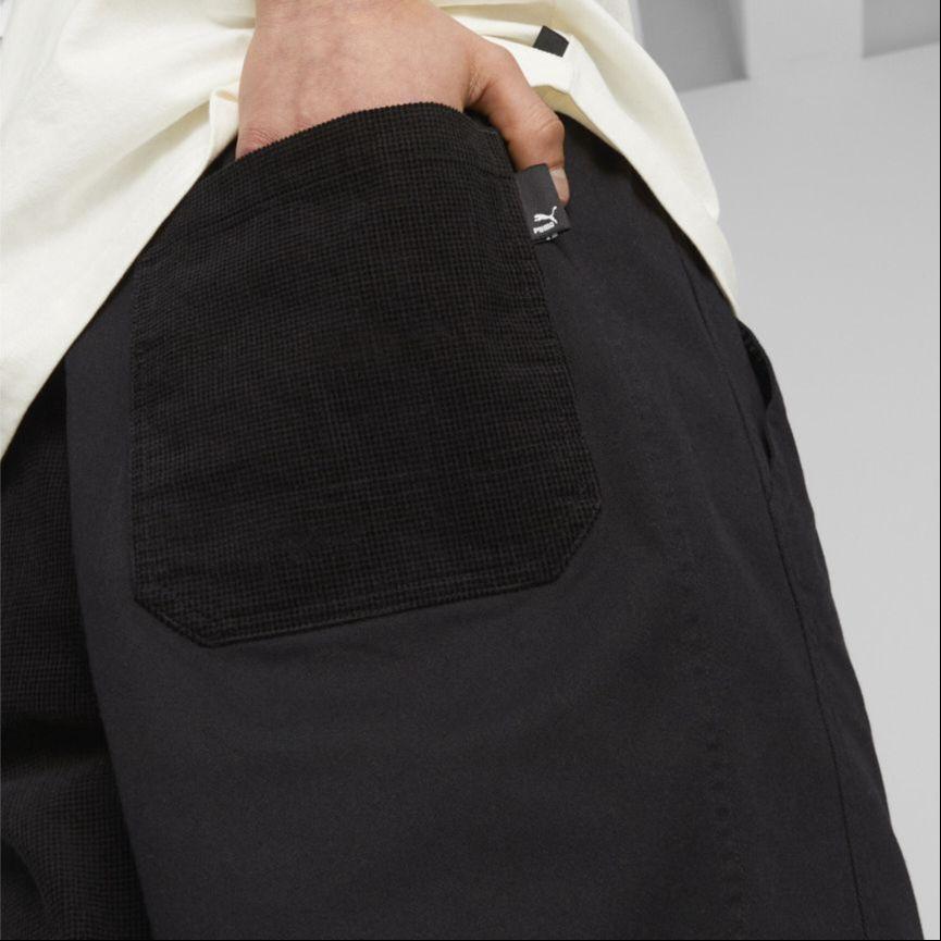 Puma Solid Mid-Rise Fitted Casual Shorts Men shorts Black 621288-01