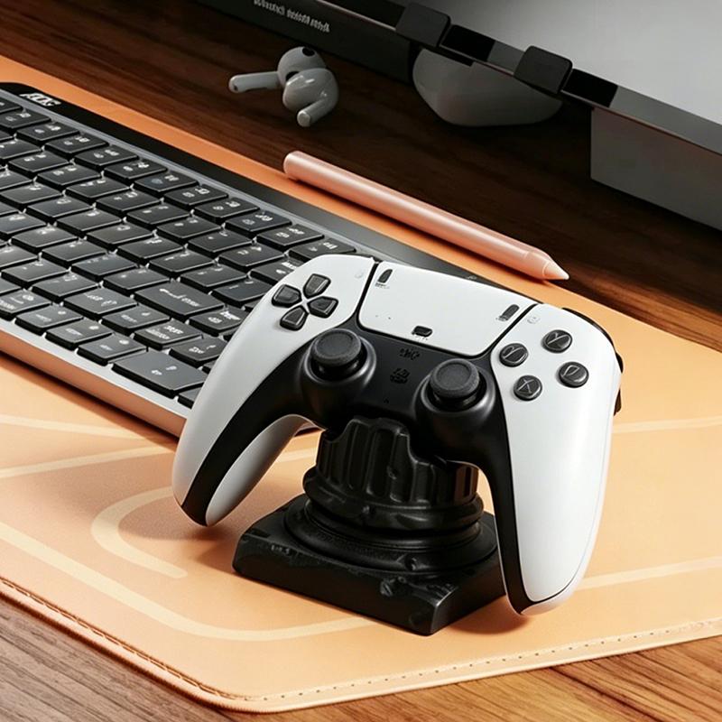 Modern Roman Column Resin Game Controller Stand Decorative Figurine for Gaming Room Desk Organizer and Home Decor Accent
