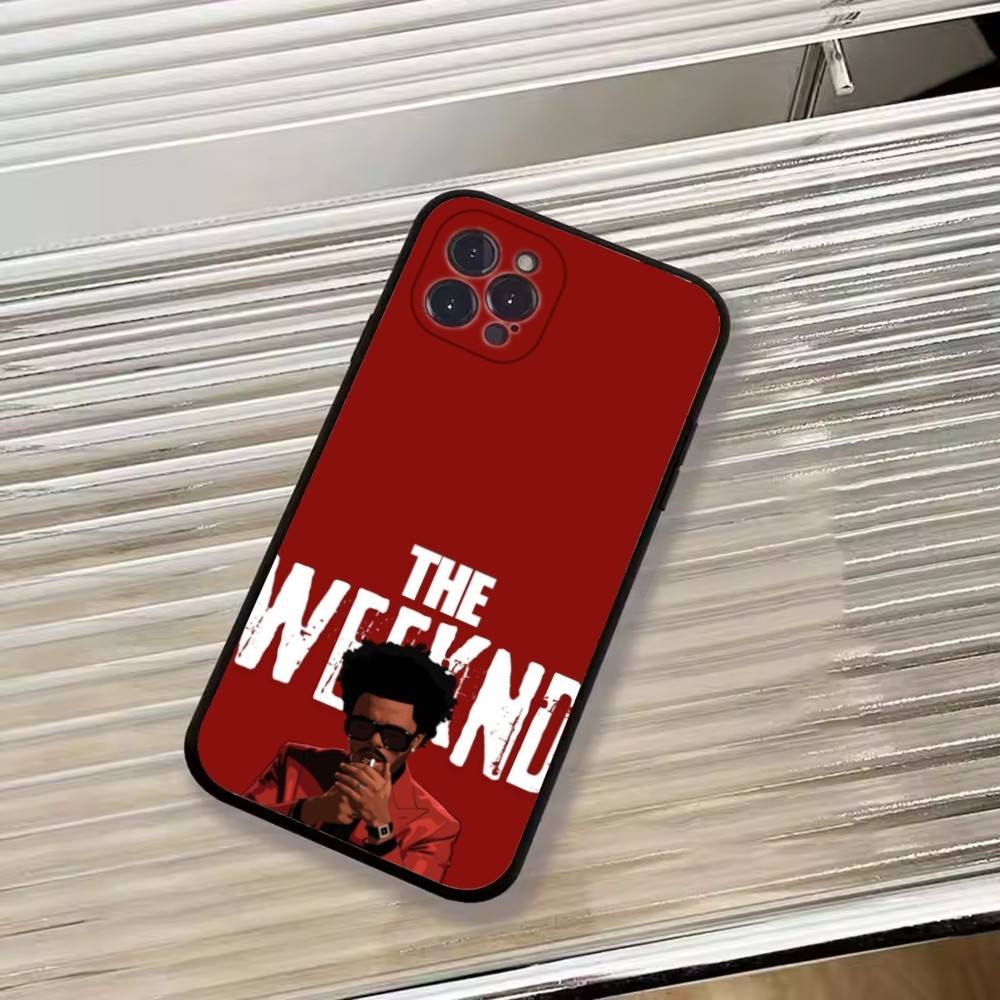 T-THE Weekend Singer Phone Case For iPhone 17,16,15,14,13,12,11 Plus,Pro Max,XS,Soft Silicone Black Cover