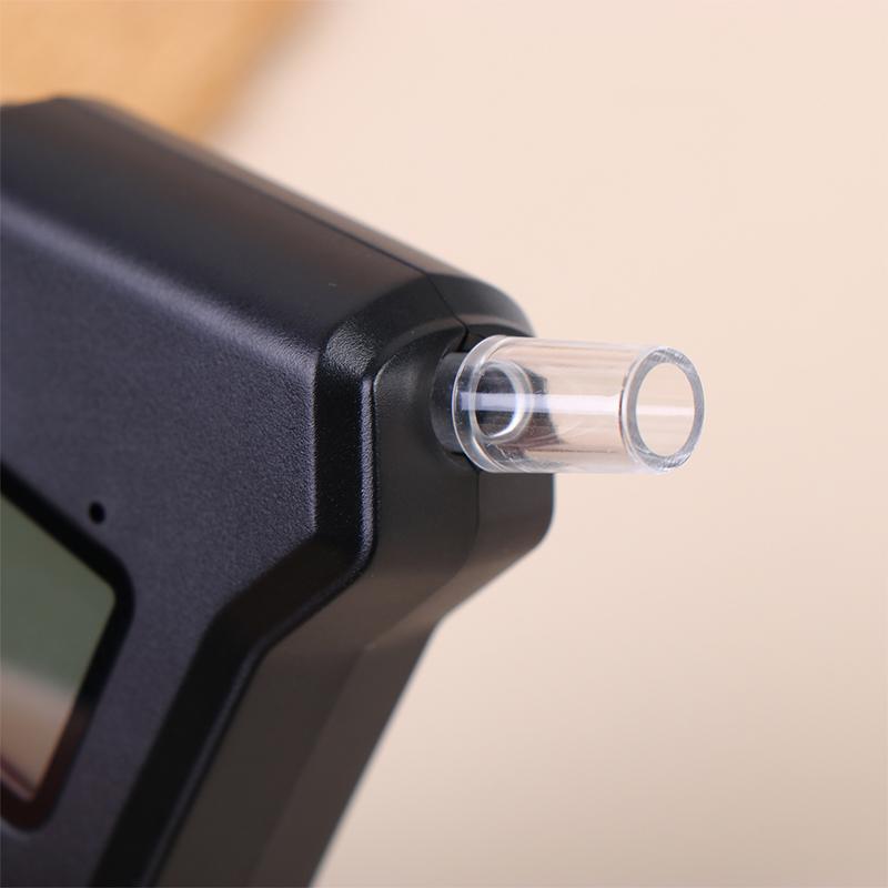 Digital Lcd Breath Alcohol Tester Portable Breathalyzer Detector For Drunk Driving Test With 5 Replaceable Mouthpieces