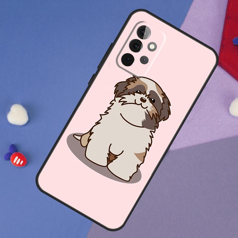 Cartoon Shih Tzu Dog Case For Samsung Galaxy A53 A33 A13 A52 A32 A12 A51 A71 A54 A34 A14 A52S A21S Funda Coque